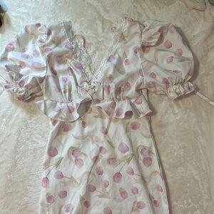 Floral Puff Sleeve Dress